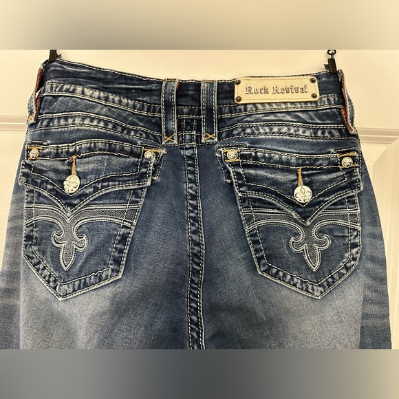 Rock Revival Jen Dark Indigo Skinny Jeans - Picture 13 of 16